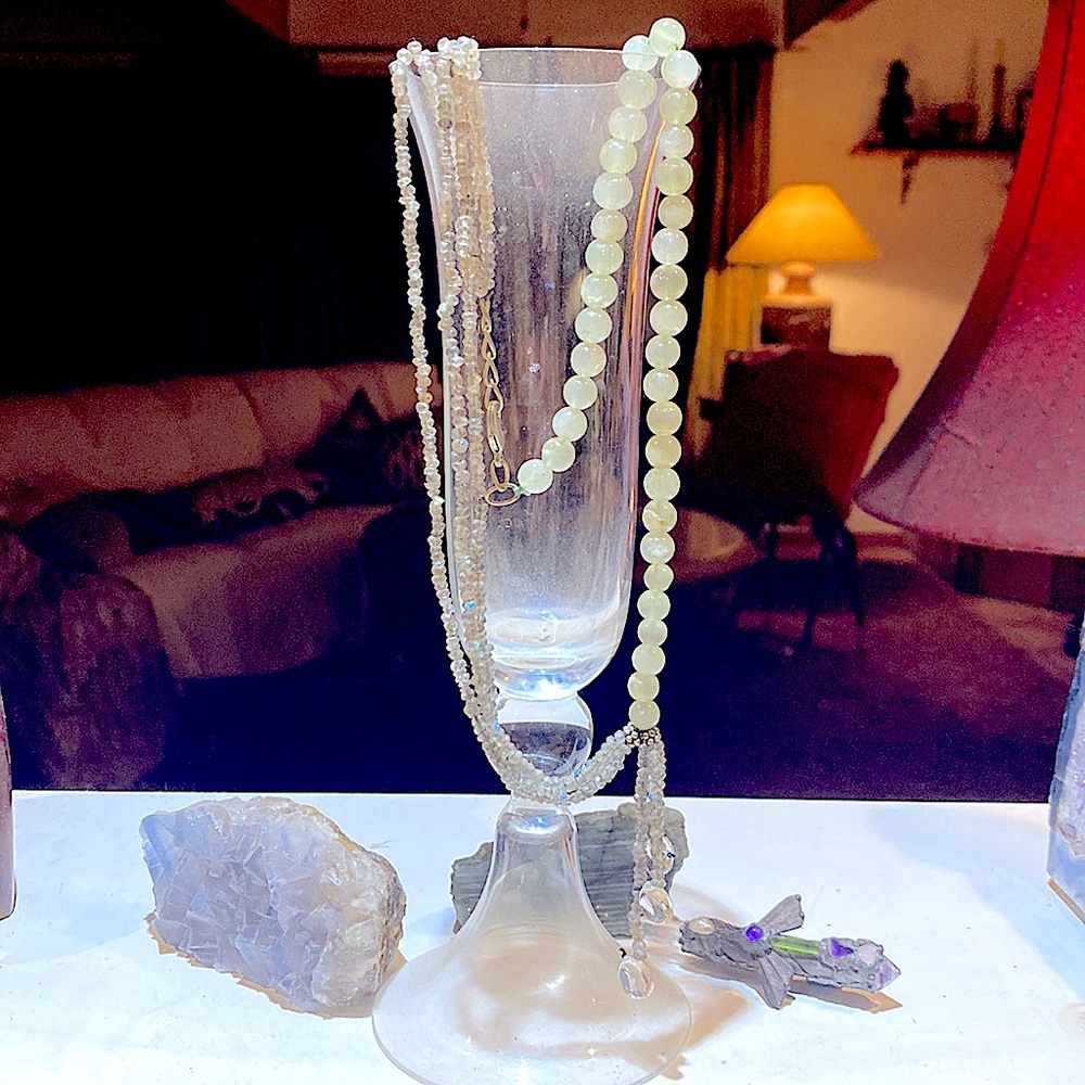 LABRADORITE & AQUAMARINE Necklace - Picture 14 of 14